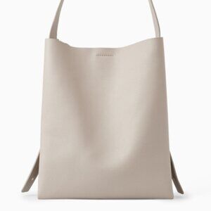 COS Beige Medium-Grained Leather Tote | Like New